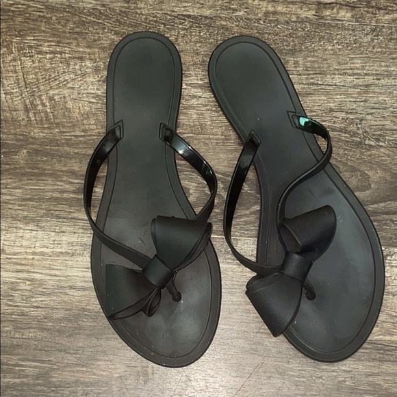 Chic Black Bow Sandals for Women - Picture 1 of 4